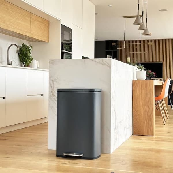 Köksavfallskorg med Pedal - ADMIRAL - 50 L - Matt Grå - Kitchen Move