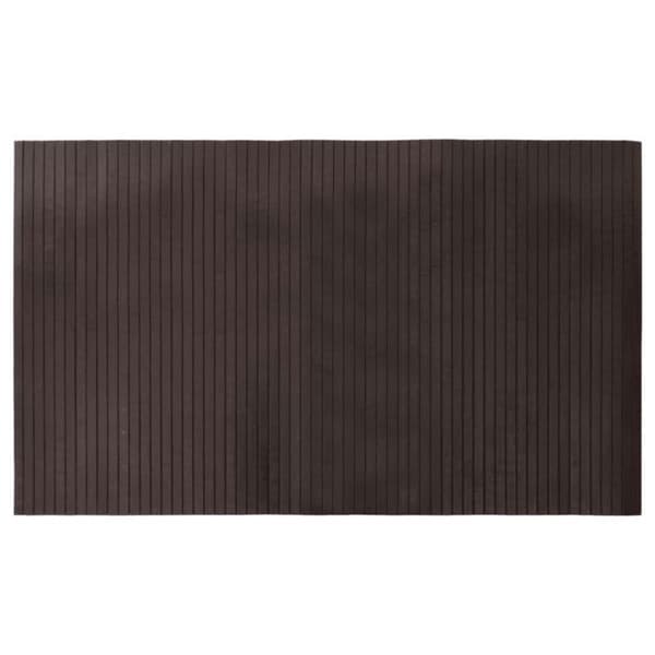 VIDAXL Mörkbrun bambumatta 60 x 100 cm rektangulär halkfri