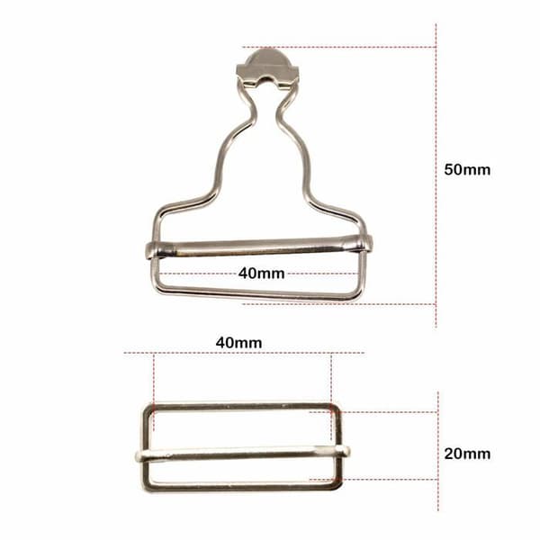 Syrclips - metallöggla - karbinhake - ring Trimshop - DG-SLD-40MM-SIL-2