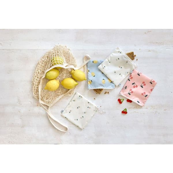 Set med 2 snackpåsar Happy Fruits Citron - LASSIG