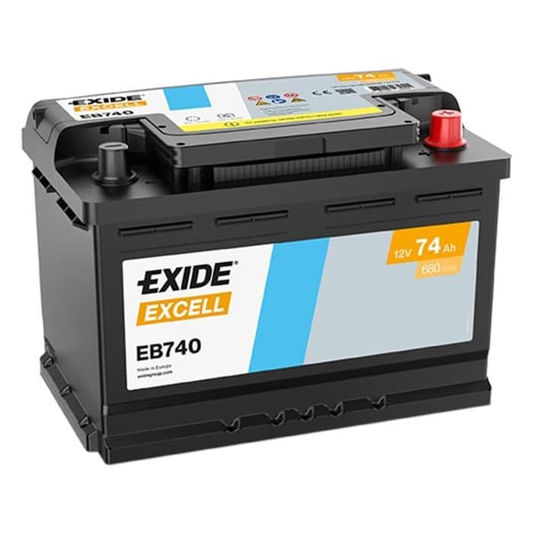 Exide Excell-batteri för start 74 Ah - Osculati