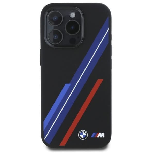 Mobilskal - BMW - iPhone 16 Pro Max - Silikon - Stötsäker - Design med slumplinjer