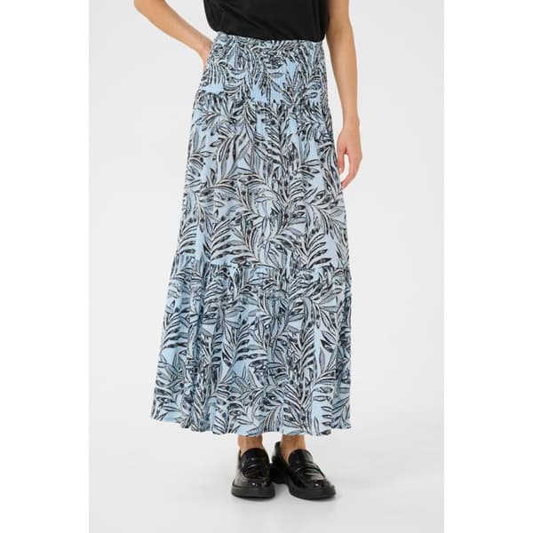 Kvinna KAFFE Maxi Smock Kjol