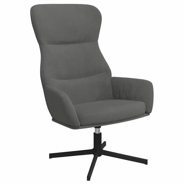 vidaXL Relaxstol Mörkgrå Sammet 341109