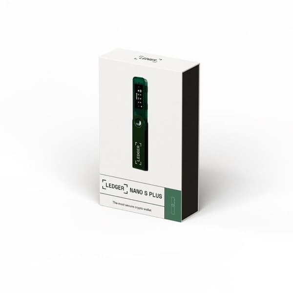 Kryptovaluta plånbok Ledger Ledger Nano S Plus Grön emeraldfärg