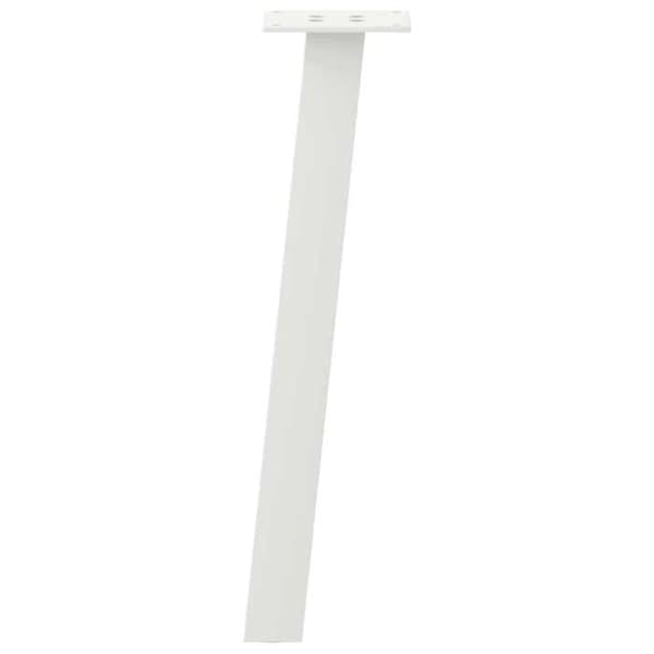 vidaXL Bordben 4 delar Vit 30 cm Stål 4012485