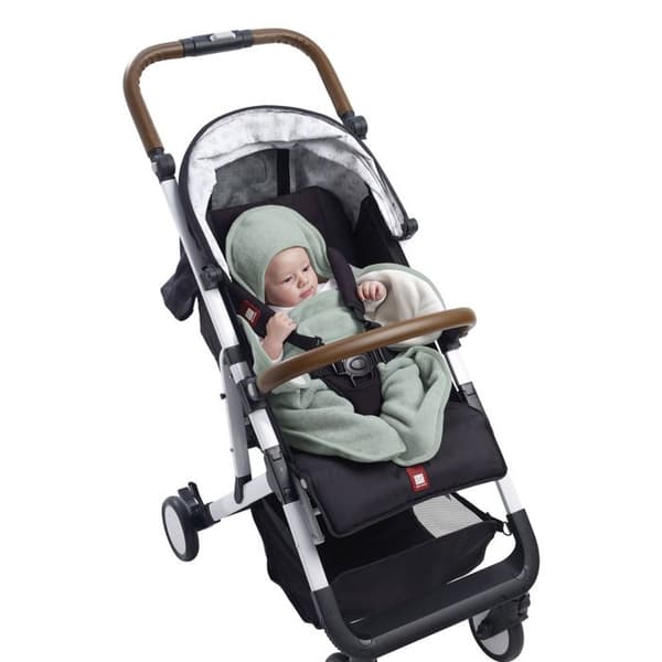 Mångsidig babyfilt BABYNOMADE i Salviagrön