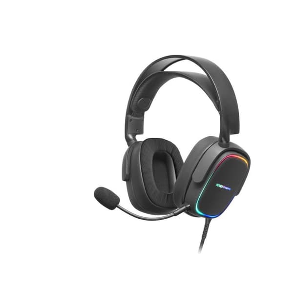 Gaming Headset - Mars Gaming - MHAX Black - RGB Multi-platform - Removable Microphone - 53mm HiFi