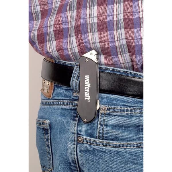 Kniv - WOLFCRAFT - alu fritid - utdragbart blad