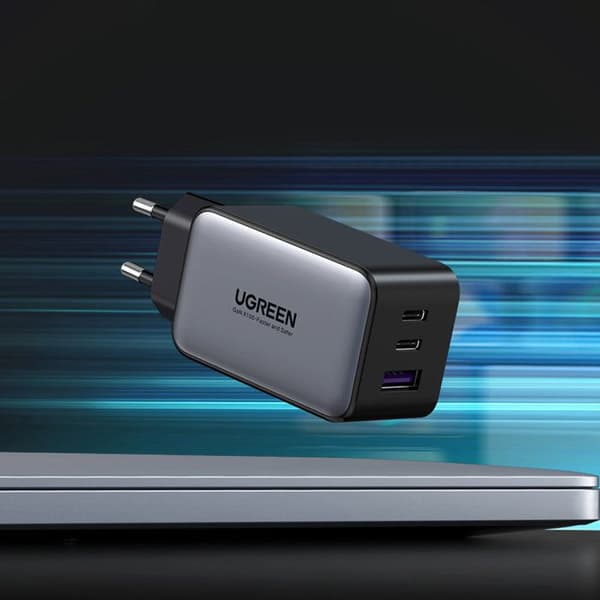 Laddare - UGREEN - Nexode - 65W - 2xUSB-C - 1xUSB-A - Hög hastighet