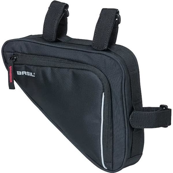 Ramväska - Basil - Triangel - Svart polyester - 1,7 L - Vattentålig