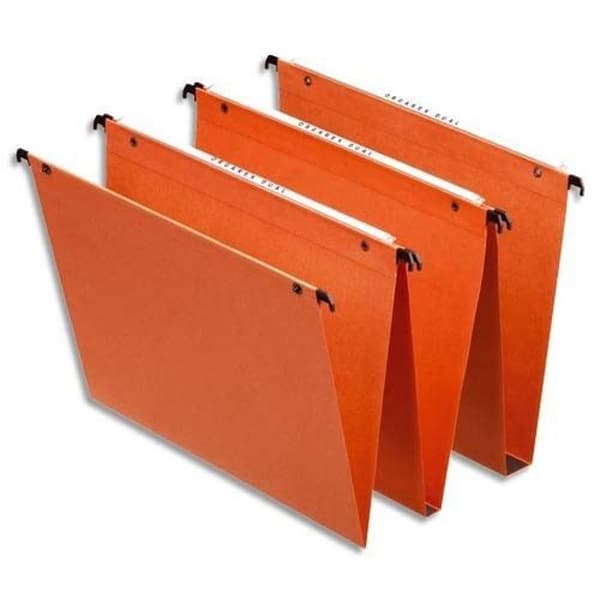 Esselte 25 lådor orange hängmapp 21633