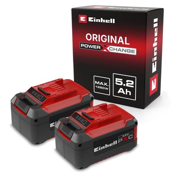 Einhell Dubbelbatteri 5,2 Ah Twinpack PXC (Litium-Ion, 18V, för alla Einhell PXC-apparater)
