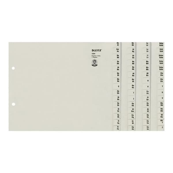 Leitz - Avdelare - A-Z - 240 x 200 mm - grå