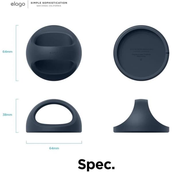 Stöd för MagSafe - ELAGO - Grepp - Jean Indigo - Plast - Tillbehör