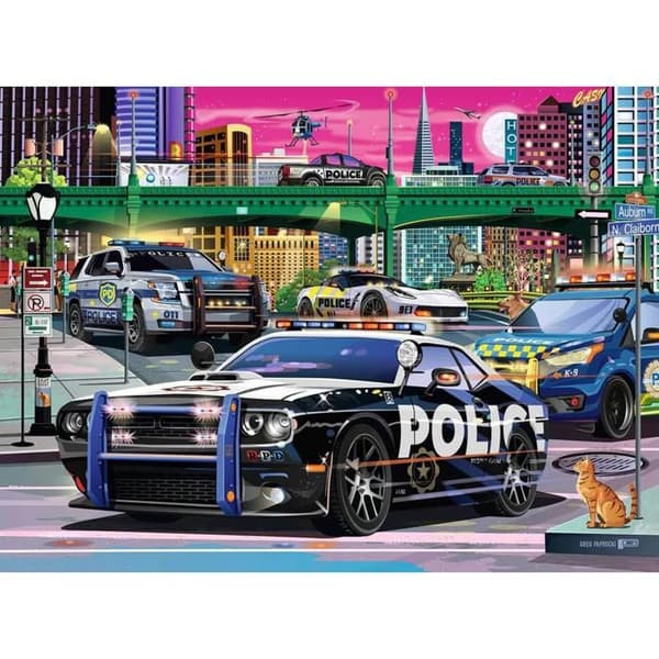 Pussel 150 bitar XXL: Polispatrull