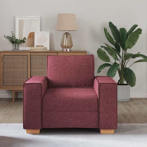 Vinsjö Soffa Fauteuil Röd 60 cm Tyg