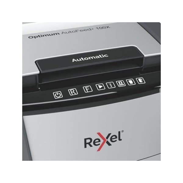Dokumentförstörare - REXEL - Auto+ 100X - Korsklipp - Säkerhet P4 - 100 ark max