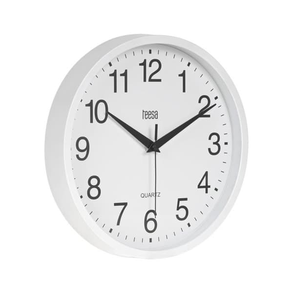 Väggur - Teesa - TSA0037 - 25 cm - Vit - Rund