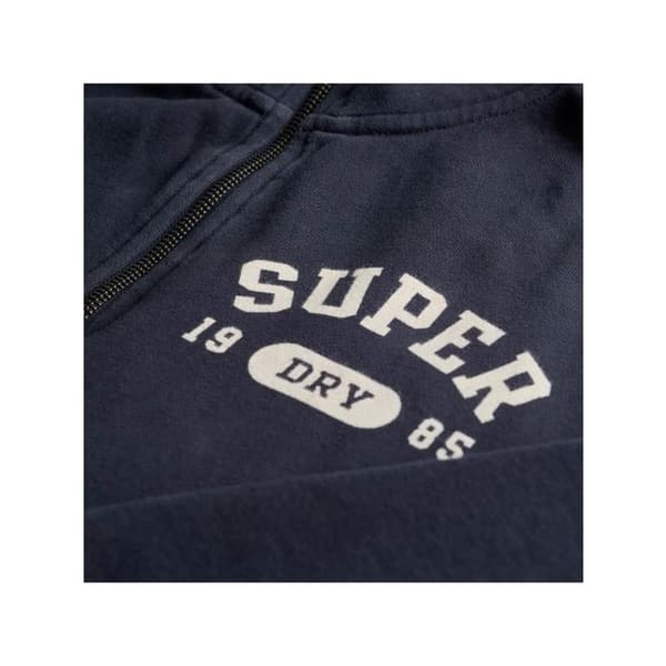 Sweat Superdry Herr Atletiska Essentials Blå Bomull