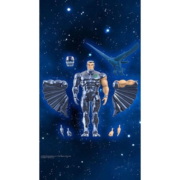 Super7 - SilverHawks - Figur Ultimate Steelwill (Leksaksversion Vac Metal) 18 cm