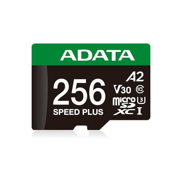 Minneskort - ADATA - Speed Plus - 256 Go - microSDXC - UHS-I U3 - Klass 10