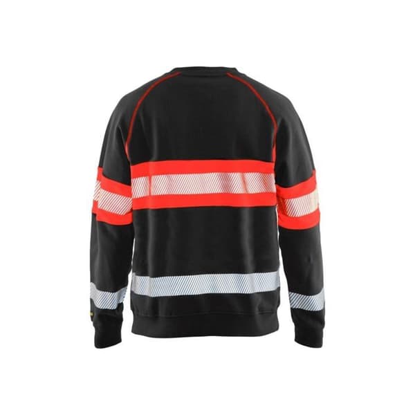 Högsynlighets sweatshirt Blaklader - Svart / Röd