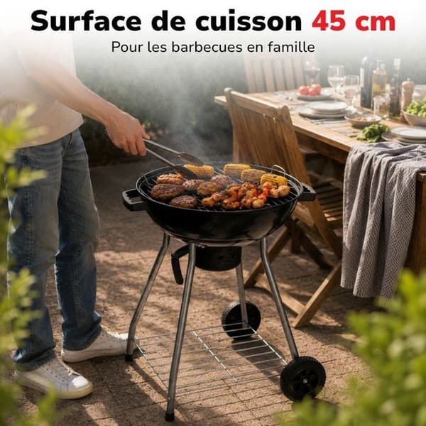 Kolgrill 45cm BQ Collection svart