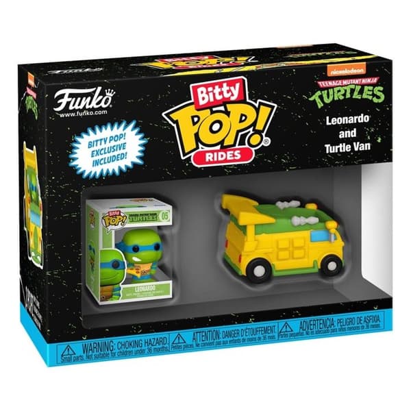 Figurine Bitty Pop! Ride | Sköldpaddorna | Leonardo Med Vän