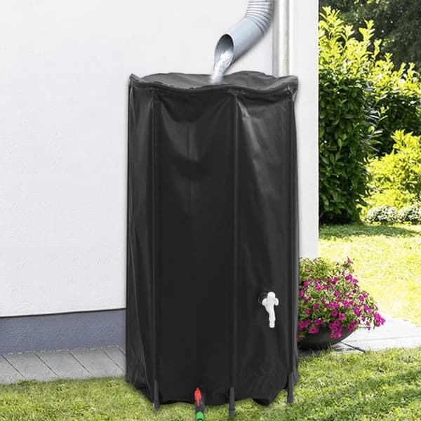 Vattentank med fällbar kran 380 L PVC