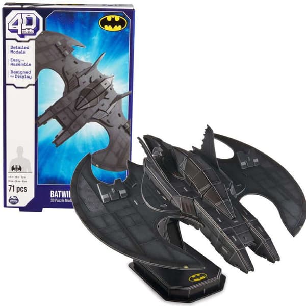 Pussel 4D Bygg Batman Batwing 3D-modell att montera