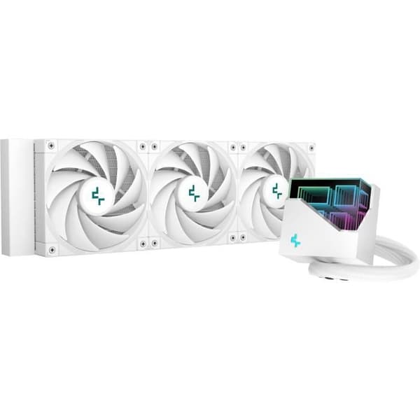 DEEPCOOL - LT720 - Vattenkylning AIO - Fläktar 120mm - Vit ARGB-belysning Intel AMD - Vit