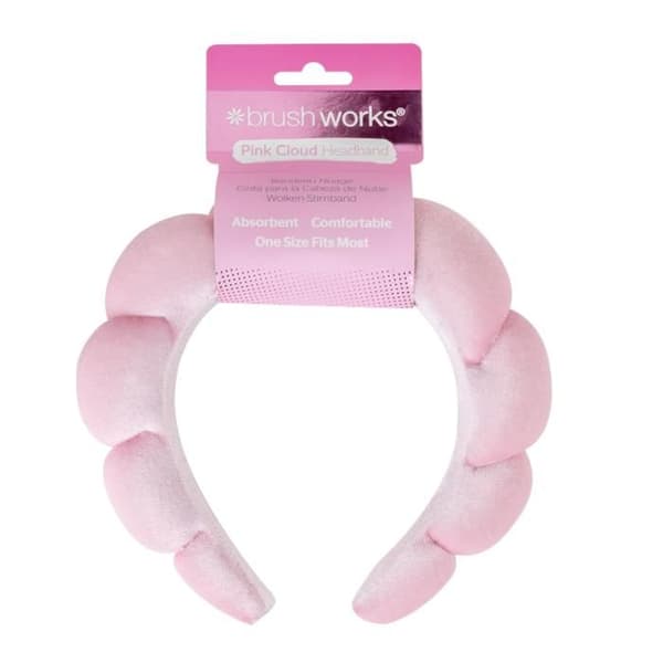 BRUSHWORKS - Bandeau Moln Rosa Idealt för skönhet
