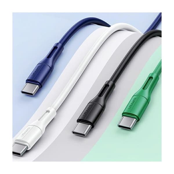USB-C-kabel USAMS 1 m, snabb laddning, blå