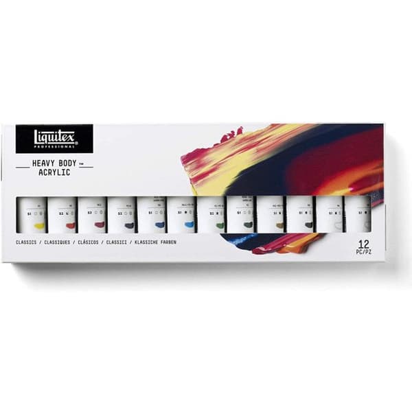 Akrylfärg Set med 12 tuber - Liquitex Heavy Body