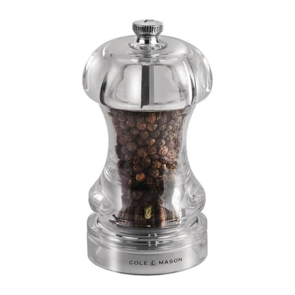 Pepparkvarn - Cole & Mason - Capstan - Akryl - 115 mm - Transparent