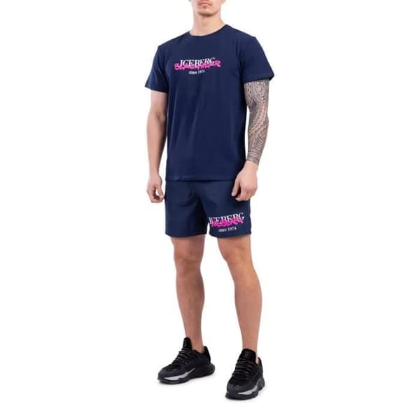 T-shirt Isberg blå - ICE3MTS01 NAVY NEON