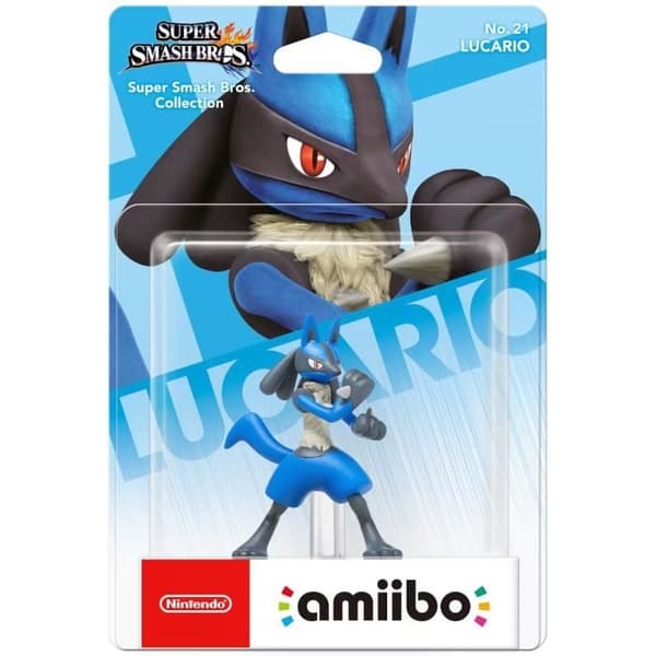 Amiibo Figur - Lucario N°21 • Super Smash Bros. Collection