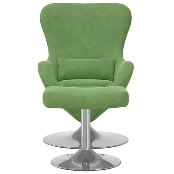 Fåtölj - Ägg - Ljusgrön sammet - 1 plats - Modern design