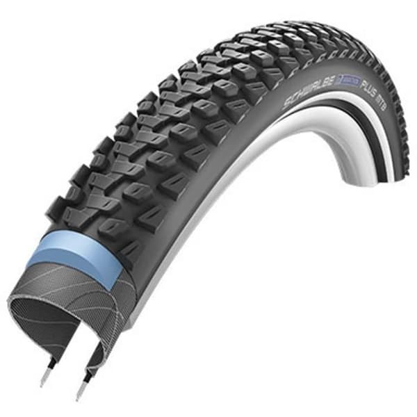 SCHWALBE Marathon Plus MTB MTB-däck - 26" styvt reflexsvart - Dubbelt - Antiperforeringsskydd