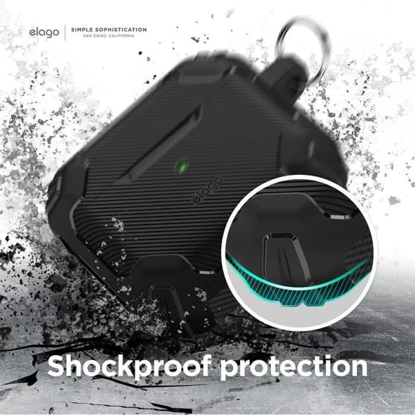 Fodral - ELAGO - Solid Armor - Svart - TPU - Mjuk