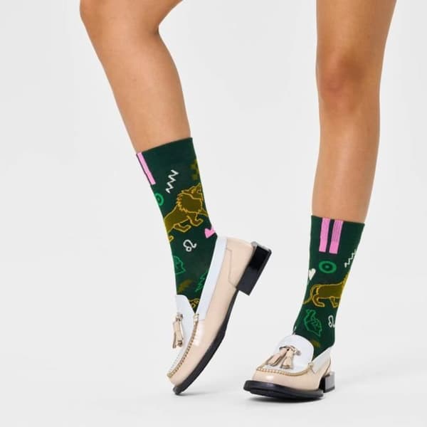 Strumpor HAPPY SOCKS LEO SOCKA Grön - Herr - Textil