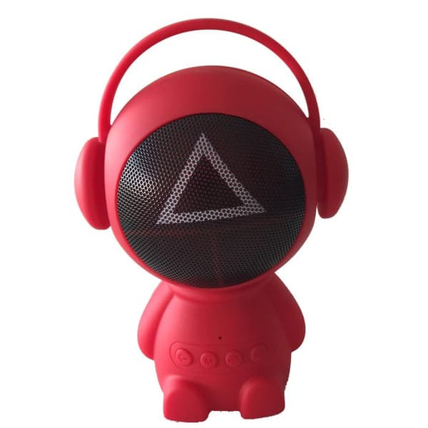 Mini Bluetooth-högtalare - 4SIDE - Triangulär - Röd - Bluetooth 5.0 - Bärbar