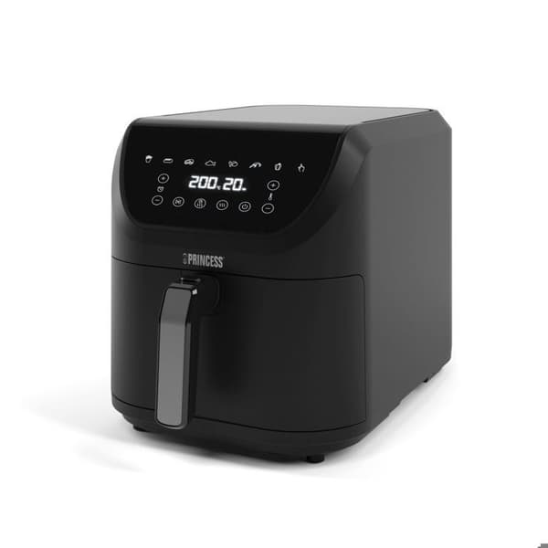 Princess SlimFry Airfryer 8L 2000W - Touchskärm, 8 program, Svart, Utan PFAS