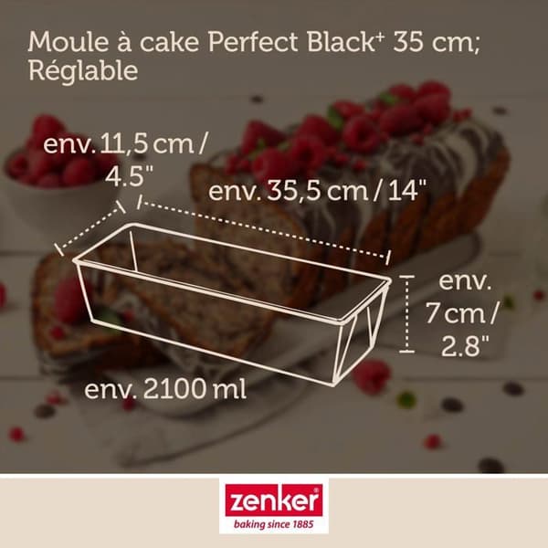 Sockerkaksform 35 x 11,5 x 7 cm Zenker PerfectBack+