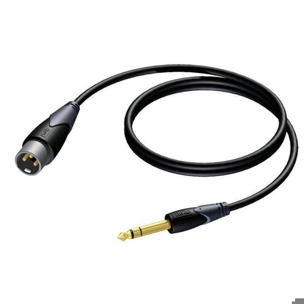 Procab CLA724 Classic kabel 6,3 mm stereo jack - XLR 10 m