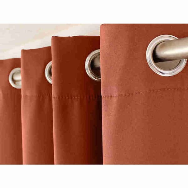 Mikrofibertemperaturgardin med foder Terracotta 135x240 cm