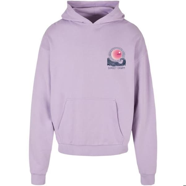 Oversized hoodie Merchcode Sunset Charm - lilac