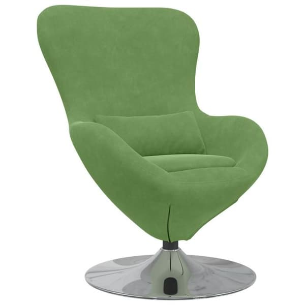 Fåtölj - Ägg - Sammet - Ljusgrön - 1 plats - Nutida design