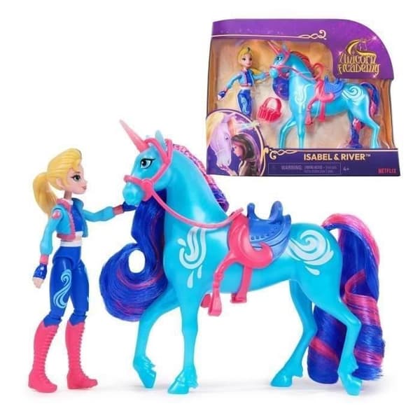 SPIN MASTER UNICORN BOX AND RIVER OCH ISABEL DOLL Unicorn Academy